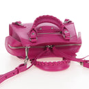 Balenciaga Neo Classic City Mini Hand Bag Leather 2way Pink 638524 Auth 207817M-6
