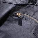 Christian Dior Canage Shoulder Bag Canvas Black Gold Auth 207818A-20
