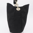 Christian Dior Canage Shoulder Bag Canvas Black Gold Auth 207818A-3