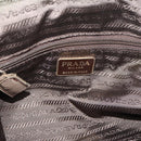 PRADA Chain Shoulder Bag Nylon Beige Gold Auth 207819A-18