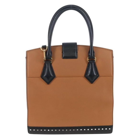 LOUIS VUITTON Cool Marly PM Hand Bag Leather Beige M51654 LV Auth 207821M