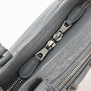 Balenciaga Giant Mini City Hand Bag Leather 2way Gray Silver 519938 Auth 207823V-18