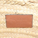 LOEWE Tote Bag Raffia Beige Black Auth 207825SM-18