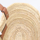 LOEWE Tote Bag Raffia Beige Black Auth 207825SM-19