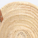 LOEWE Tote Bag Raffia Beige Black Auth 207825SM-20