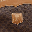 CELINE Macadam Shoulder Bag PVC Brown Gold Tone Auth 207831-17