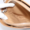 CELINE Macadam Shoulder Bag PVC Brown Gold Tone Auth 207831-21