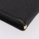 Saint Laurent Shoulder Bag PVC Canvas Black Gold Auth 207833-10