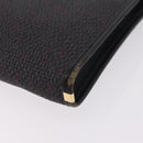 Saint Laurent Shoulder Bag PVC Canvas Black Gold Auth 207833-13