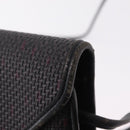 Saint Laurent Shoulder Bag PVC Canvas Black Gold Auth 207833-15