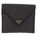 Saint Laurent Shoulder Bag PVC Canvas Black Gold Auth 207833-2