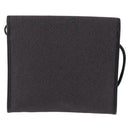 Saint Laurent Shoulder Bag PVC Canvas Black Gold Auth 207833-3