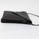 Saint Laurent Shoulder Bag PVC Canvas Black Gold Auth 207833-4