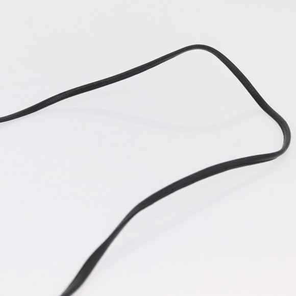 Saint Laurent Shoulder Bag PVC Canvas Black Gold Auth 207833