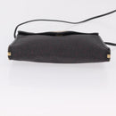 Saint Laurent Shoulder Bag PVC Canvas Black Gold Auth 207833-9