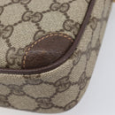 GUCCI GG Supreme Shoulder Bag PVC Beige Gold 007 115 6423 Auth 207837-11