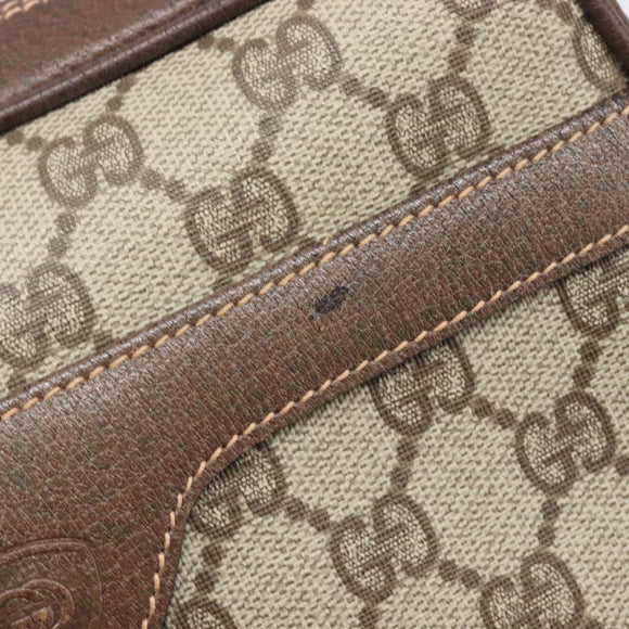 GUCCI GG Supreme Shoulder Bag PVC Beige Gold 007 115 6423 Auth 207837