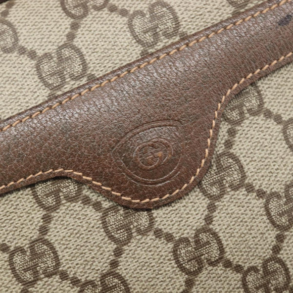 GUCCI GG Supreme Shoulder Bag PVC Beige Gold 007 115 6423 Auth 207837