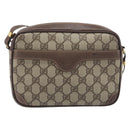 GUCCI GG Supreme Shoulder Bag PVC Beige Gold 007 115 6423 Auth 207837-2