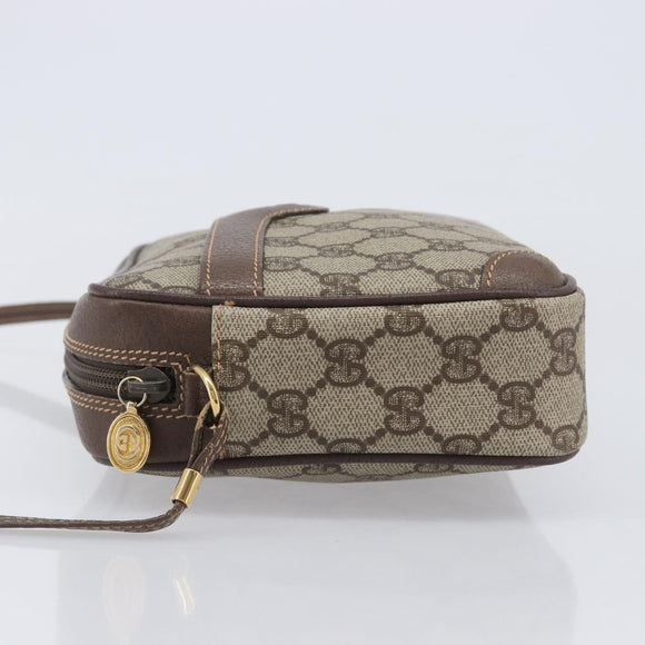 GUCCI GG Supreme Shoulder Bag PVC Beige Gold 007 115 6423 Auth 207837