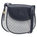 GUCCI Micro GG Supreme Shoulder Bag PVC Navy Gold 007 58 0074 Auth 207839-1