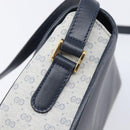 GUCCI Micro GG Supreme Shoulder Bag PVC Navy Gold 007 58 0074 Auth 207839-16