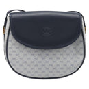 GUCCI Micro GG Supreme Shoulder Bag PVC Navy Gold 007 58 0074 Auth 207839-2