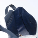 GUCCI Micro GG Supreme Shoulder Bag PVC Navy Gold 007 58 0074 Auth 207839-21