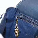 GUCCI Micro GG Supreme Shoulder Bag PVC Navy Gold 007 58 0074 Auth 207839-23