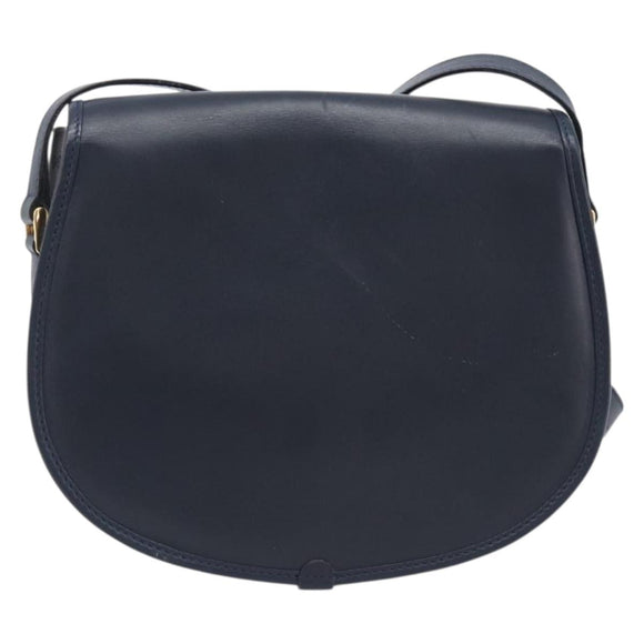 GUCCI Micro GG Supreme Shoulder Bag PVC Navy Gold 007 58 0074 Auth 207839