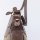 Burberrys Nova Check Shoulder Bag Canvas Brown Gold Auth 207840V-9