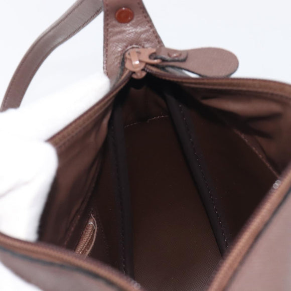 Burberrys Nova Check Shoulder Bag Canvas Brown Gold Auth 207840V