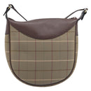 Burberrys Nova Check Shoulder Bag Canvas Brown Gold Auth 207840V-2