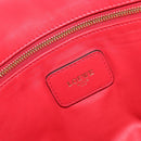 LOEWE Amazona 36 Hand Bag Leather Red Gold Auth 207843-17