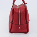 LOEWE Amazona 36 Hand Bag Leather Red Gold Auth 207843-4
