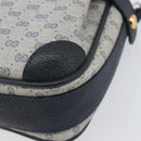 GUCCI Micro GG Supreme Shoulder Bag PVC Navy Gold 007 084 0423 Auth 207844-11