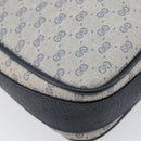 GUCCI Micro GG Supreme Shoulder Bag PVC Navy Gold 007 084 0423 Auth 207844-14