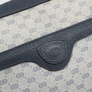 GUCCI Micro GG Supreme Shoulder Bag PVC Navy Gold 007 084 0423 Auth 207844-16