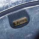 GUCCI Micro GG Supreme Shoulder Bag PVC Navy Gold 007 084 0423 Auth 207844-20
