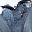 GUCCI Micro GG Supreme Shoulder Bag PVC Navy Gold 007 084 0423 Auth 207844-23