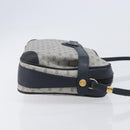 GUCCI Micro GG Supreme Shoulder Bag PVC Navy Gold 007 084 0423 Auth 207844-4