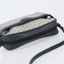 GUCCI Micro GG Supreme Shoulder Bag PVC Navy Gold 007 084 0423 Auth 207844-6
