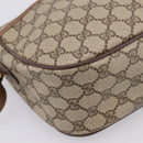 GUCCI GG Supreme Web Sherry Line Bag PVC Beige Gold 89 02 077 Auth 207845-12