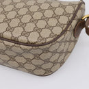 GUCCI GG Supreme Web Sherry Line Bag PVC Beige Gold 89 02 077 Auth 207845-13