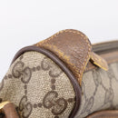 GUCCI GG Supreme Web Sherry Line Bag PVC Beige Gold 89 02 077 Auth 207845-16