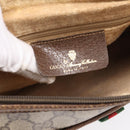 GUCCI GG Supreme Web Sherry Line Bag PVC Beige Gold 89 02 077 Auth 207845-17