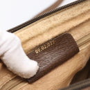 GUCCI GG Supreme Web Sherry Line Bag PVC Beige Gold 89 02 077 Auth 207845-24