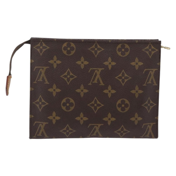 LOUIS VUITTON Monogram Poche Toilette 19 Pouch M47544 LV Auth 207850A