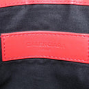 Balenciaga Navy Clip M Clutch Bag Canvas Beige Silver 373834 Auth 207852A-9