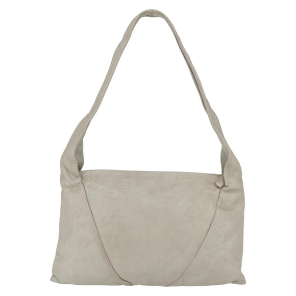 Bottega Veneta Hand Bag Leather Gray Auth 207853A
